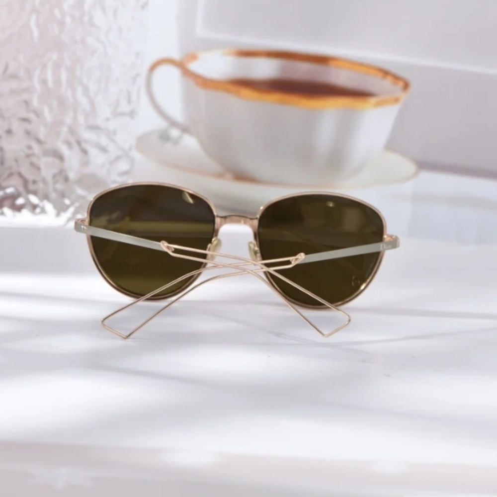 Dior Rose Gold and Black Sunglasses - Picture 8 of 12